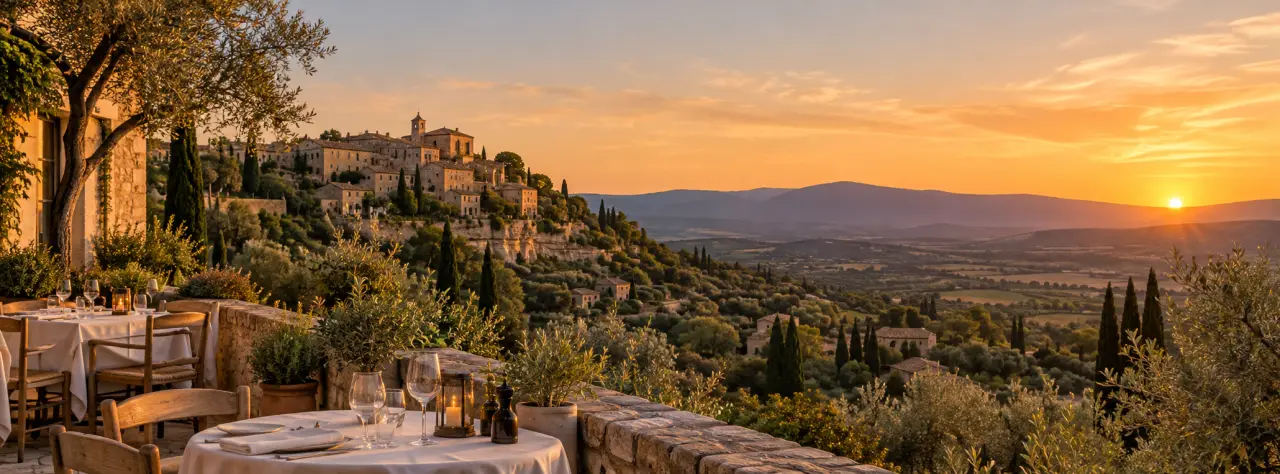Restaurant dans le Luberon : choisissez d’abord le village, puis la table