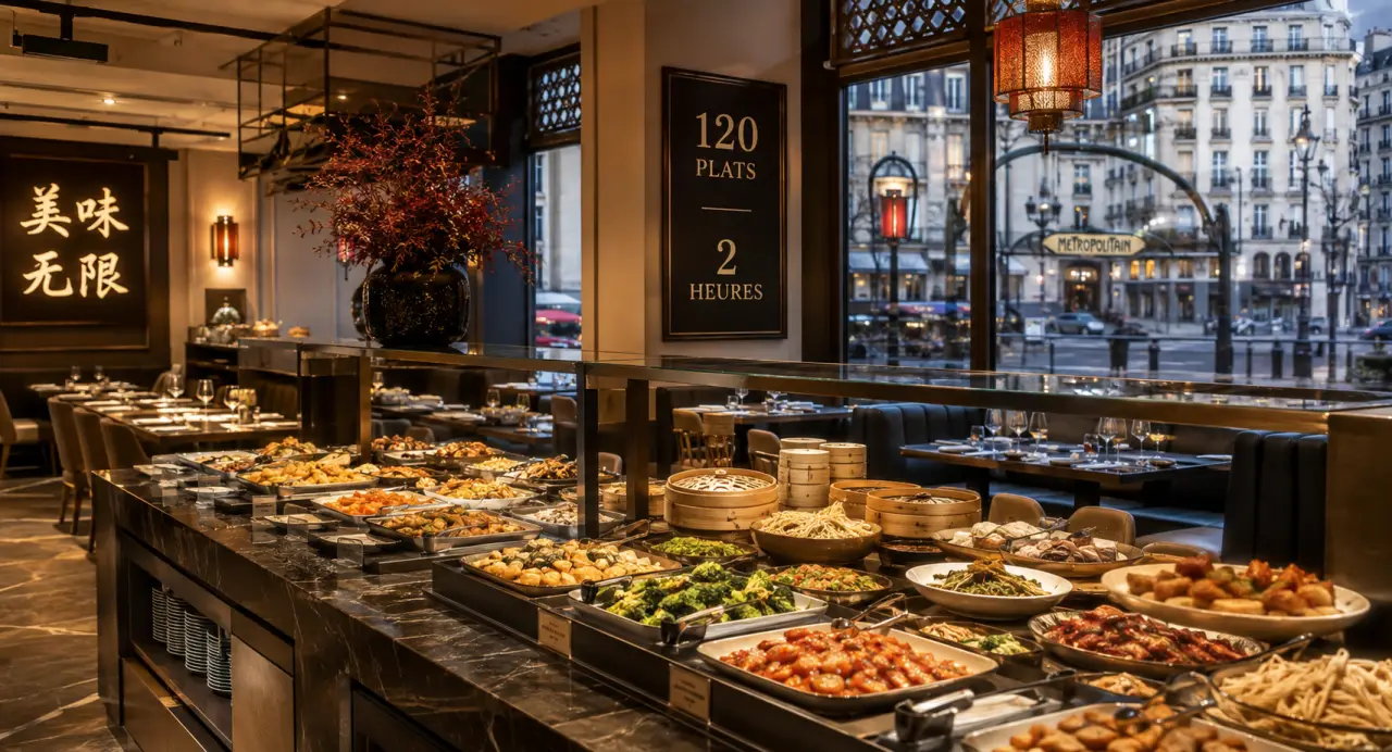 Restaurant chinois à volonté sur Paris : 120 plats, 2 heures et les critères pour choisir la bonne adresse