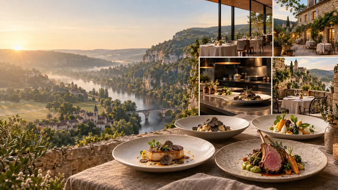 Quatre restaurants étoilés dans le Lot en 2025 : où les trouver et que proposent-ils ?