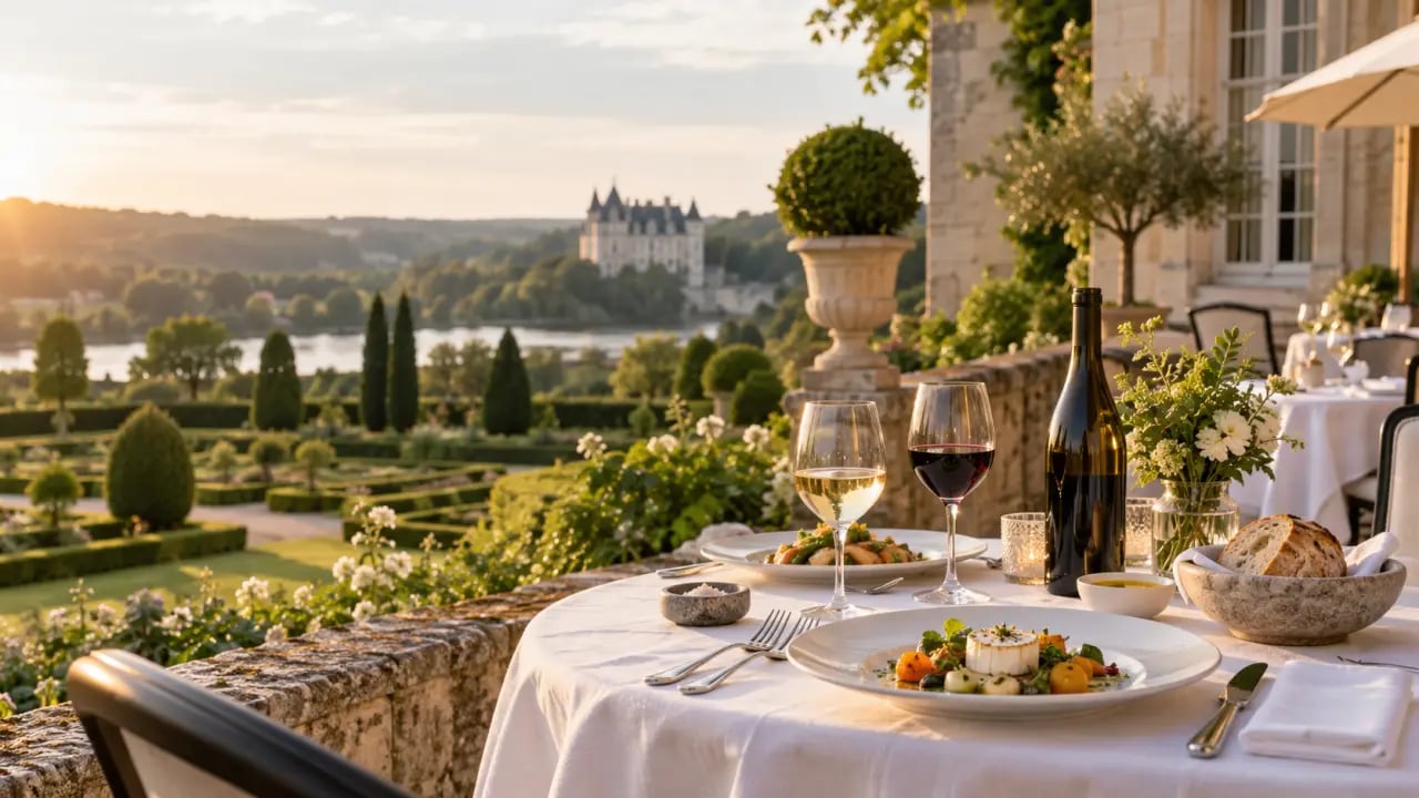 Restaurant Touraine gastronomie dans un cadre historique avec produits locaux et vins de Loire