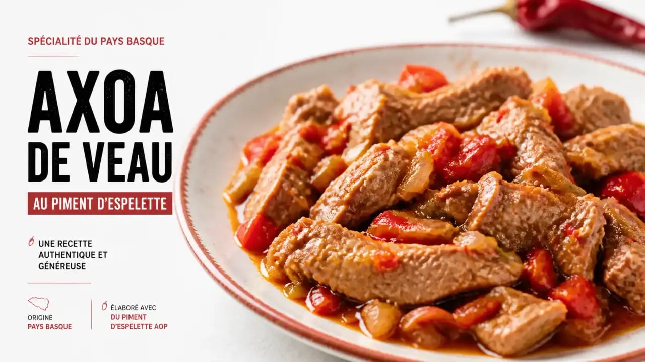 Plat traditionnel d'axoa de veau dans un restaurant à Dancharia