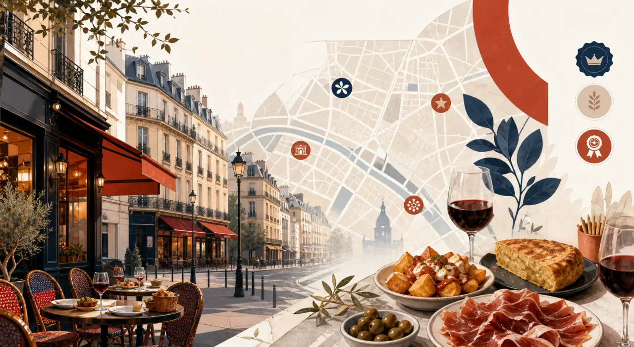 Comment choisir un restaurant espagnol à Paris entre labels, quartiers et tapas ?